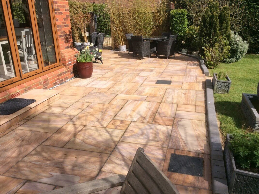 rainbow sandstone pavers 2